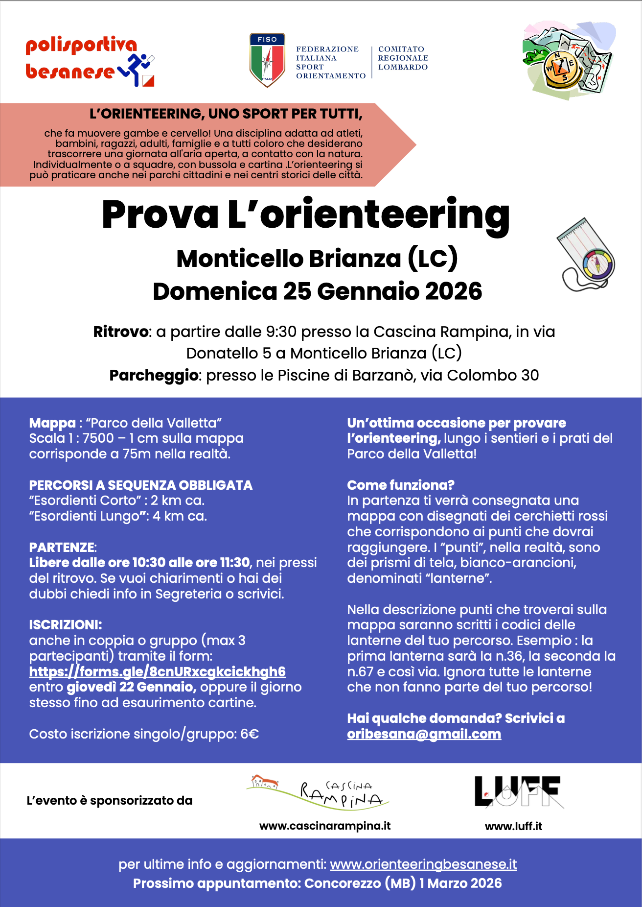 Prova l’orienteering a Monticello Brianza