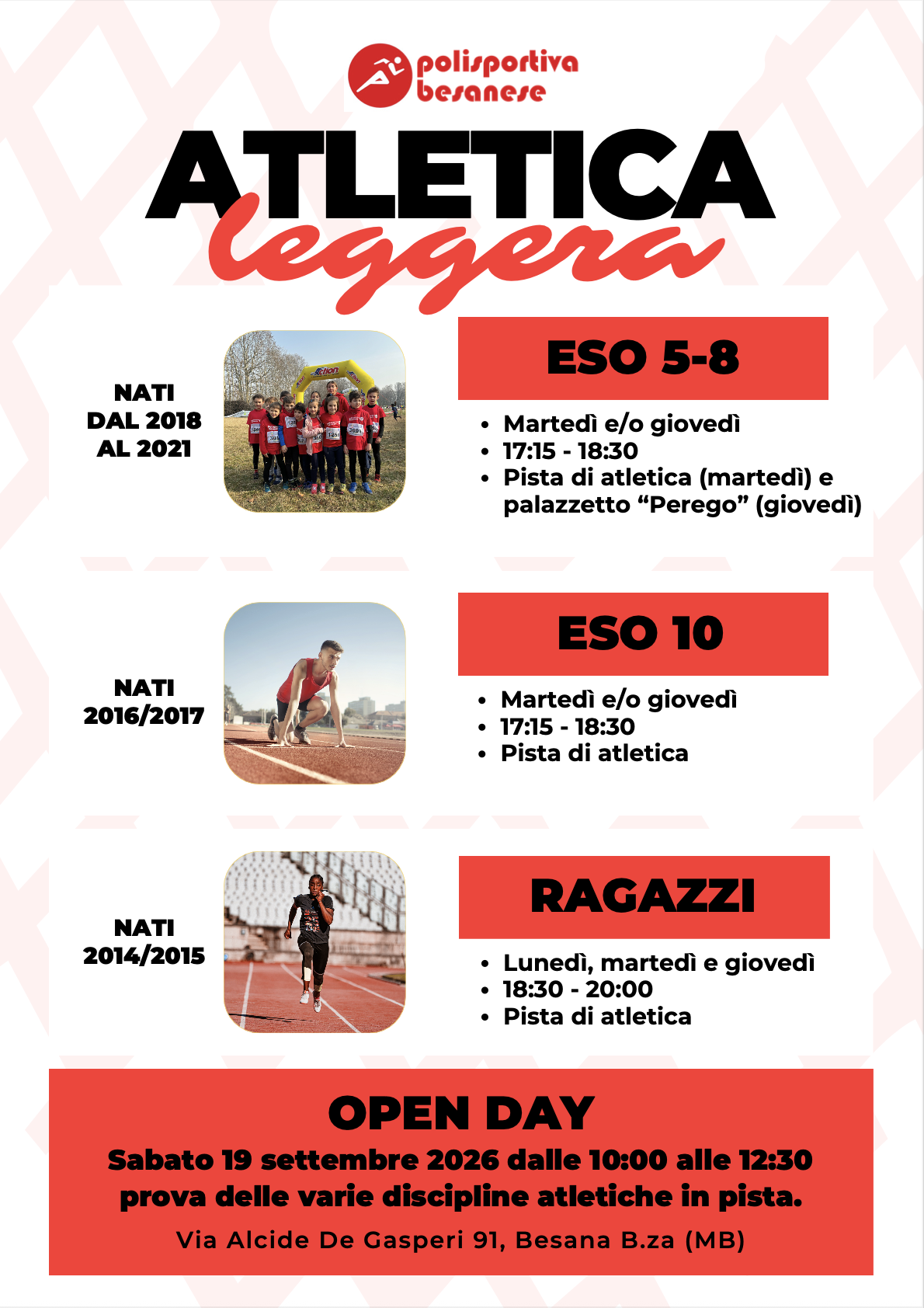 Atletica Stagione Sportiva 26/27