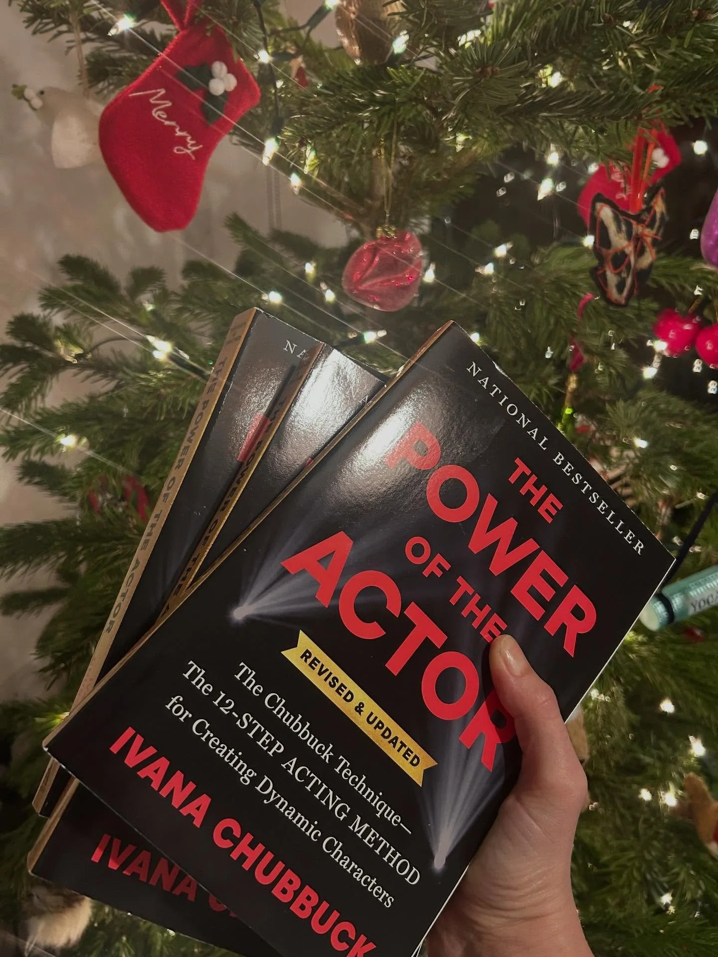 Got your copy of the latest edition of The Power of The actor? @ivanachubbuckstudio the perfect Christmas present for actors ❤️❤️❤️ #actors #chubbucktechnique #thepoweroftheactor