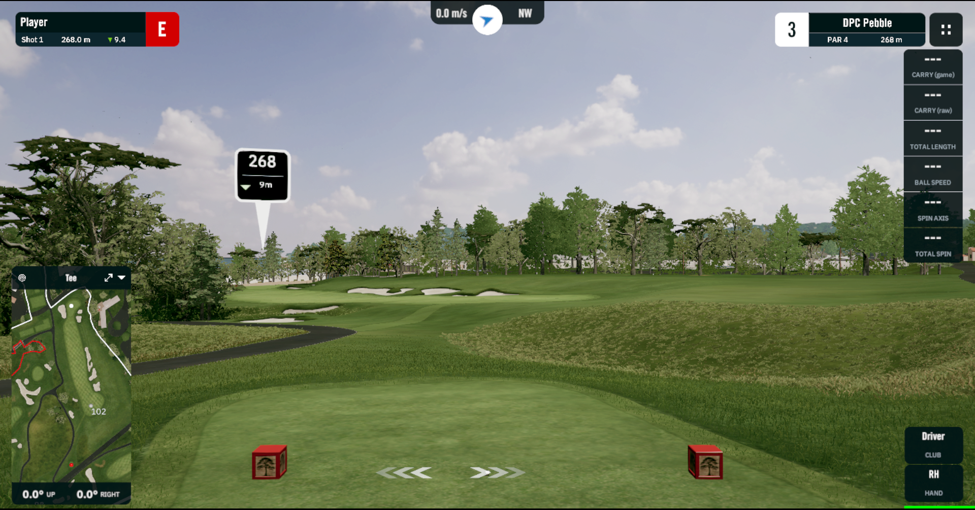 GSPro on a golf screen