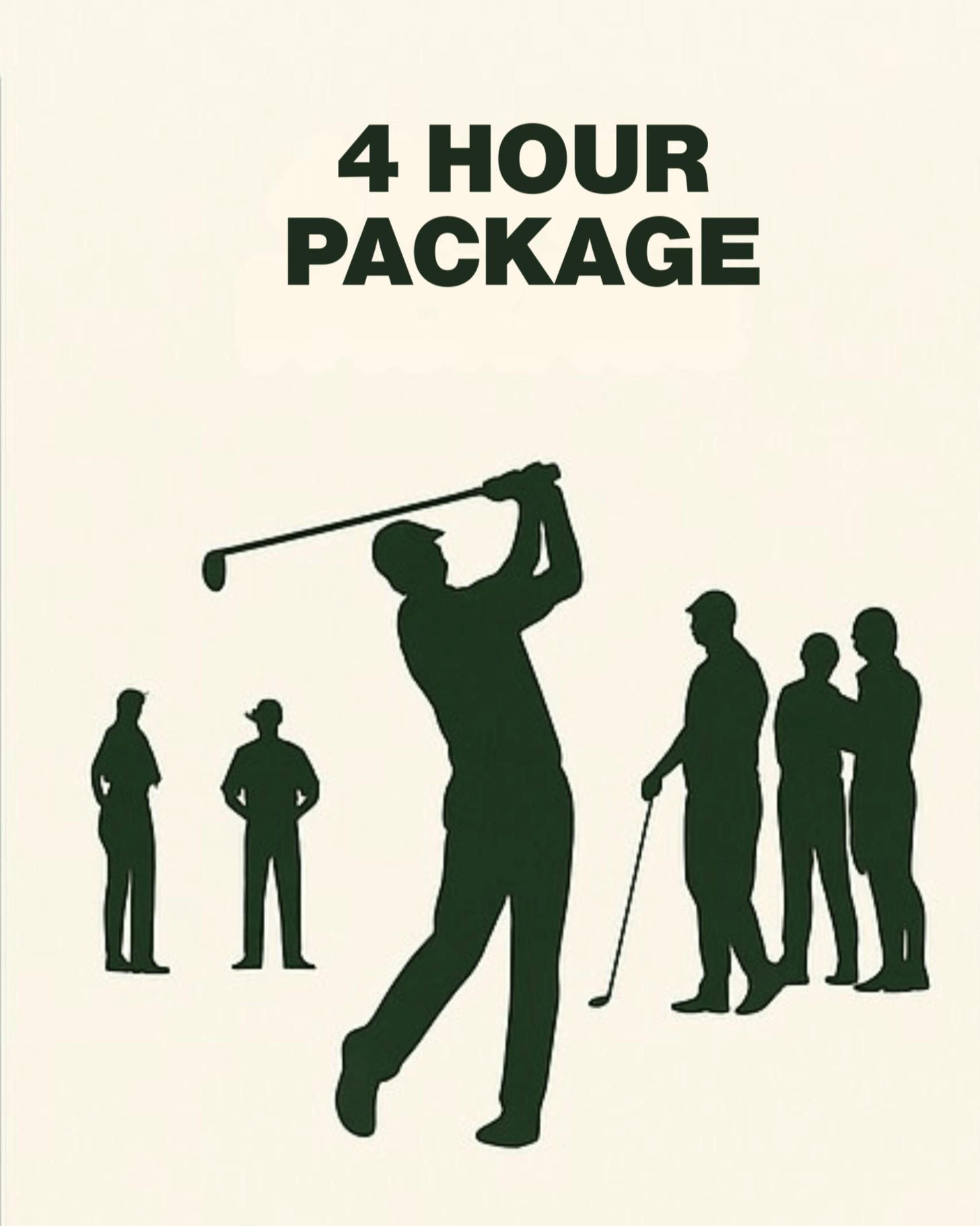 The Pop Up Golf 4 hour package for golf simulator hire