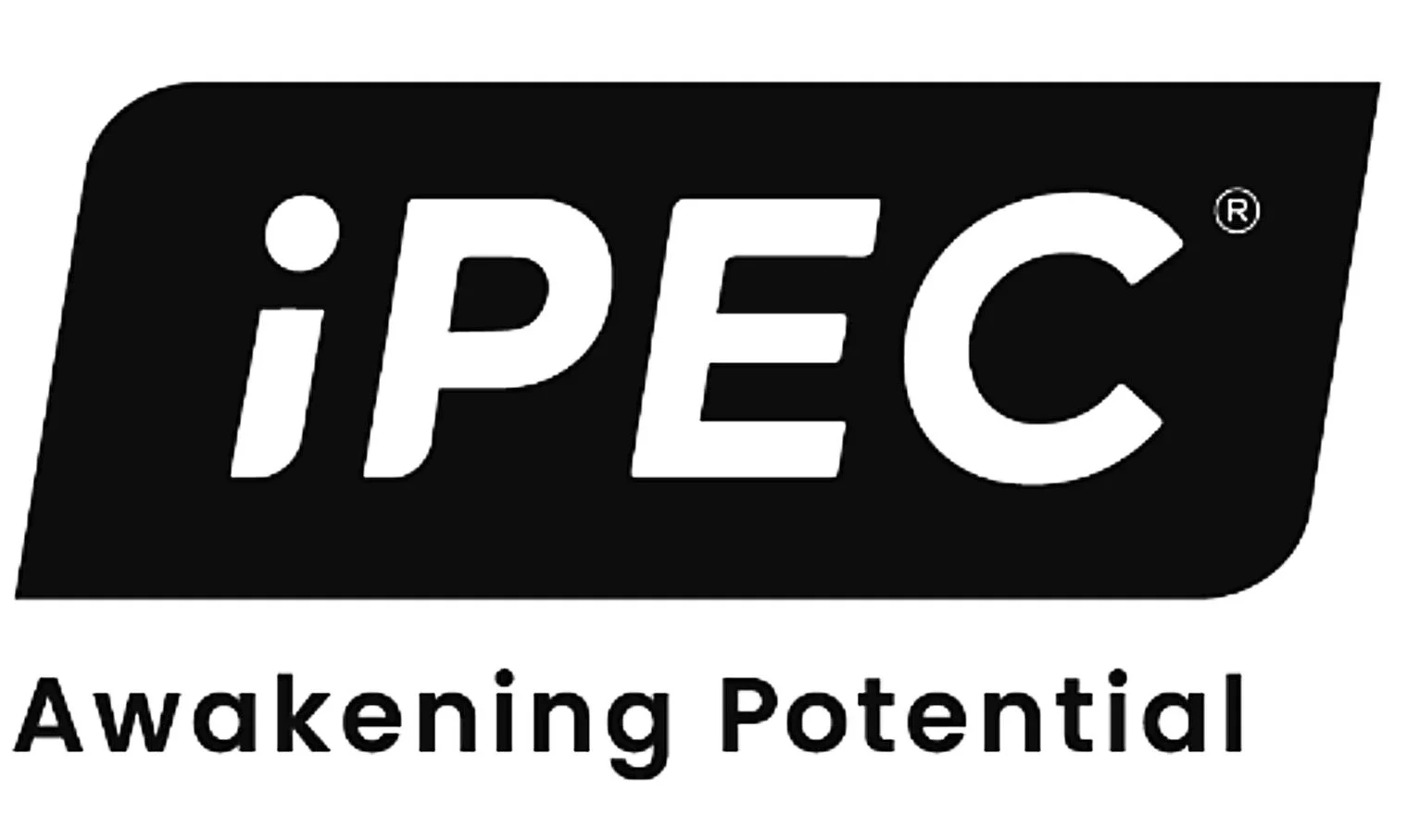 Black and white logo with the text 'IPEC', a small circle dotting the 'i', and the words 'Awakening Potential' below.