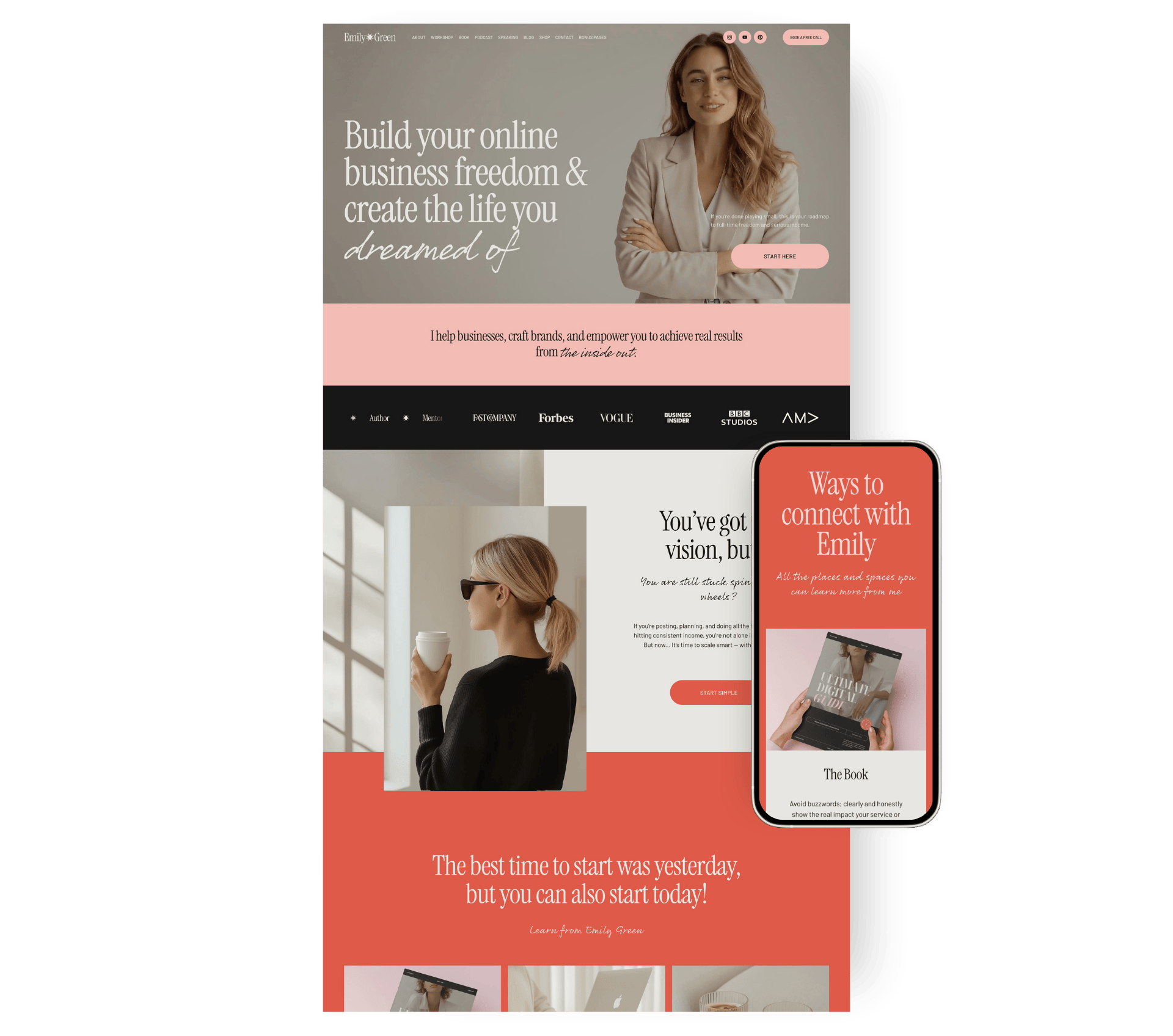 Emily │ Squarespace Website Template