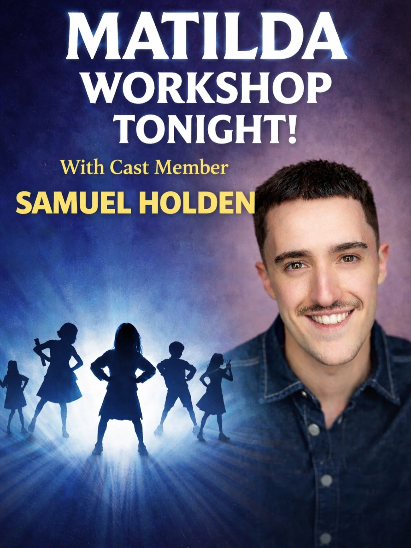 MATILDA WORKSHOP 📚 

We&rsquo;re so excited to be hosting a Matilda workshop tonight at Forefront with the amazing Samuel Holden! 🎭✨

Get ready for lots of fun and remember &mdash; even if you&rsquo;re little, you can do a lot! 🎶