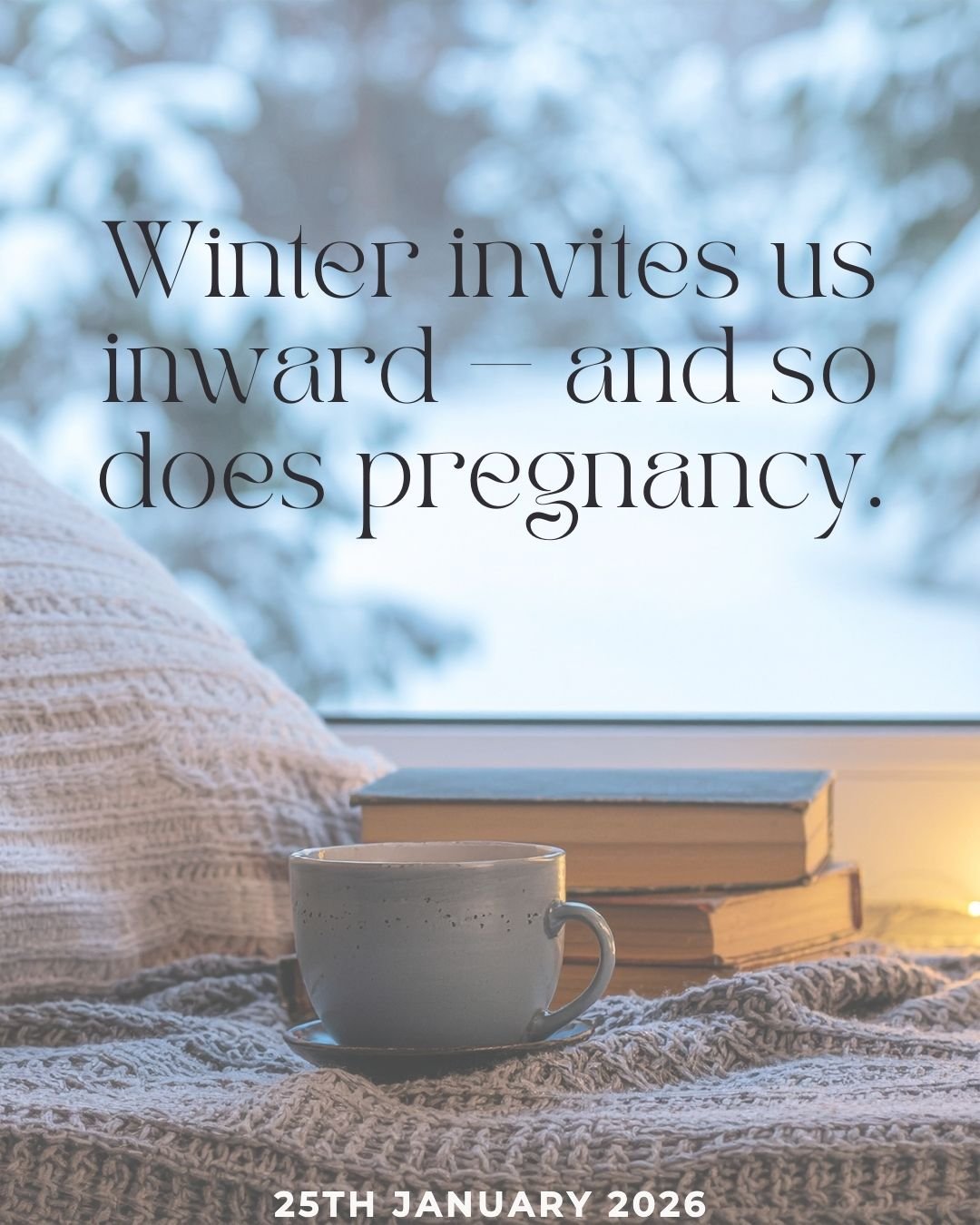 This January, The Nurture Collective is holding a Winter Pregnancy Retreat designed to support warmth, rest, and deep nourishment.

Expect:
✨ Not skipping the breath work
✨ Restorative deep relaxation
✨ Connection with other mums-to-be
✨ Creative tim