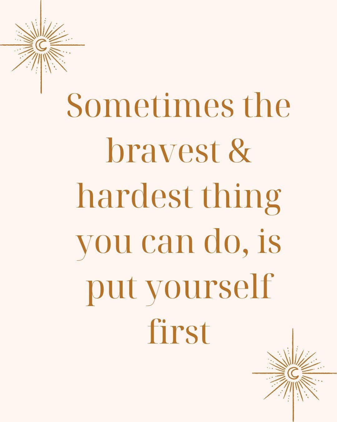 It doesn't have to be big, or dramatic, it can look like; 

saying no to something you don't really want to do. 

Going to be early

Taking yourself on a solo date

Making the dinner YOU want, not what everyone else wants

Wearing those jeans/shoes/t