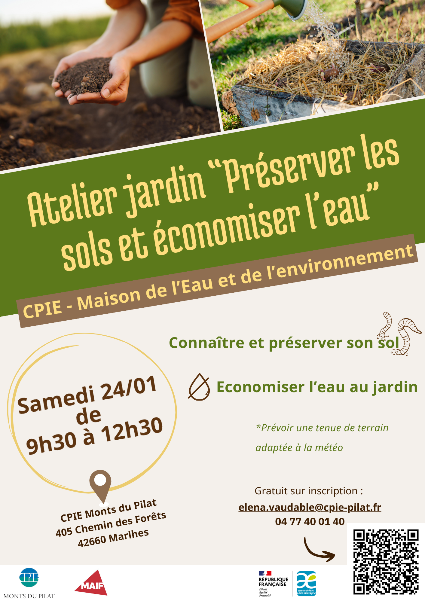 Atelier Sol et Eau au Jardin