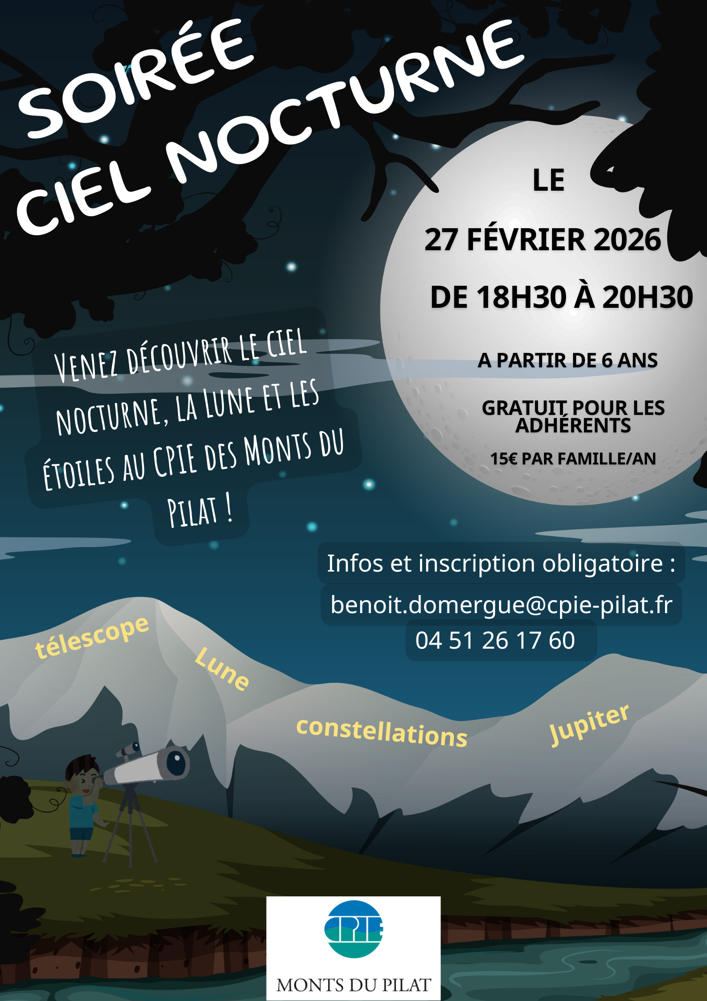 Soirée ciel nocturne