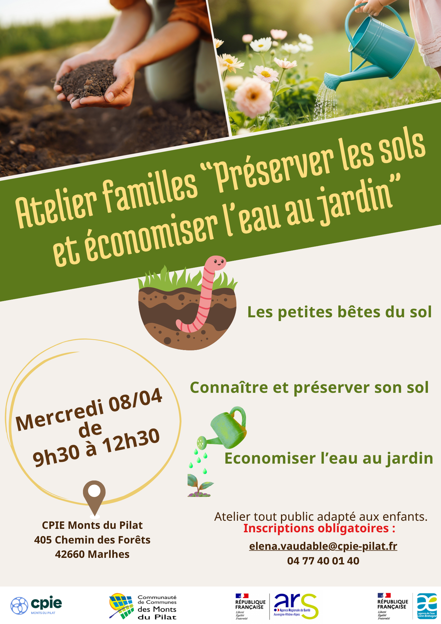 Atelier Familles “Sols et Eau au jardin”