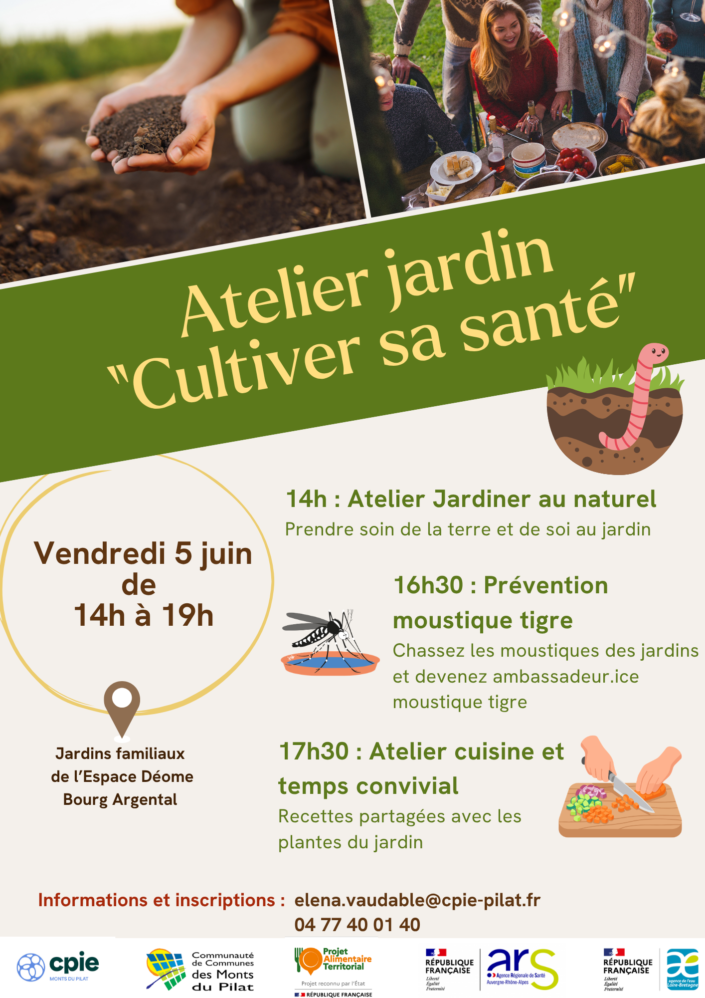 Atelier jardin “Cultiver sa santé” le 5 juin