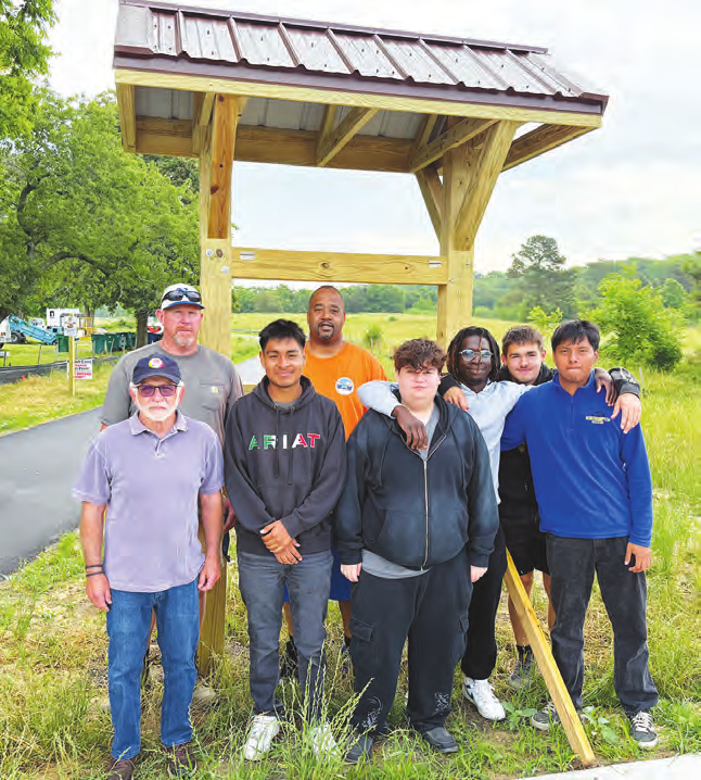 Northampton Students Build Rail Trail Kiosk