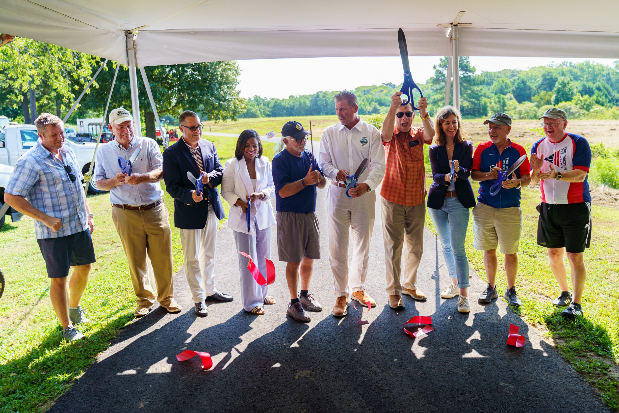 Shore Daily News Covers Opening of Cape Charles Trail Section