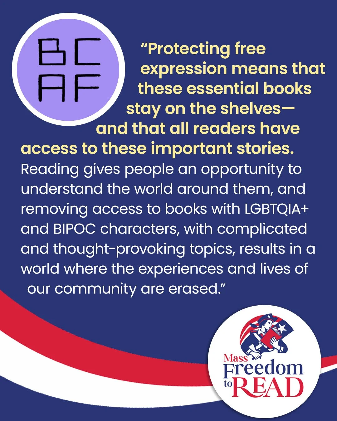 📚 Thank you to the Boston Comic Arts Foundation @bostoncomicarts for the following statement of support:

&ldquo;The Boston Comic Arts Foundation is proud to support H.3594, An Act Regarding Free Expression. 

Many important cartoonists in our Massa