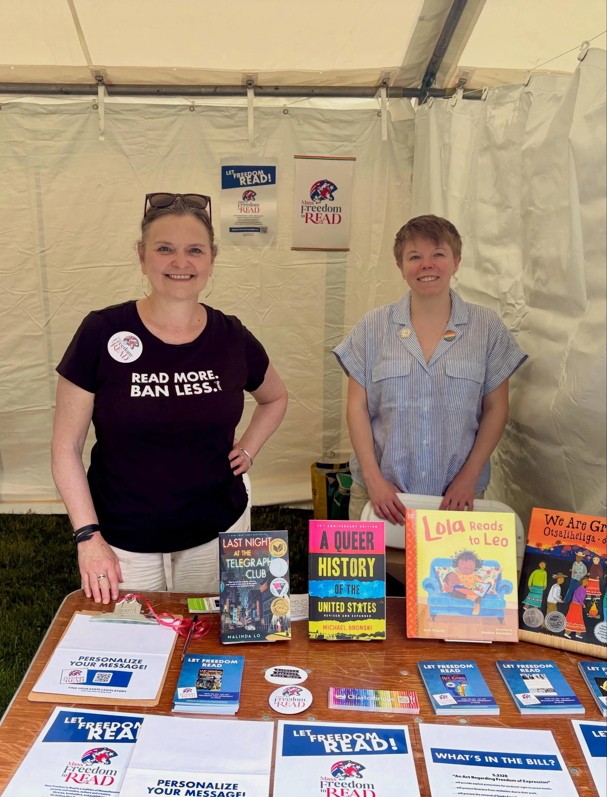 We had a great time at @bostonprideforthepeople yesterday! Thank you to our wonderful volunteers from @massaabb, including @mcusolito, @nicolesperance, 
and @federicoerebia, and to all the people who stopped  by and signed a postcard. We got almost 3