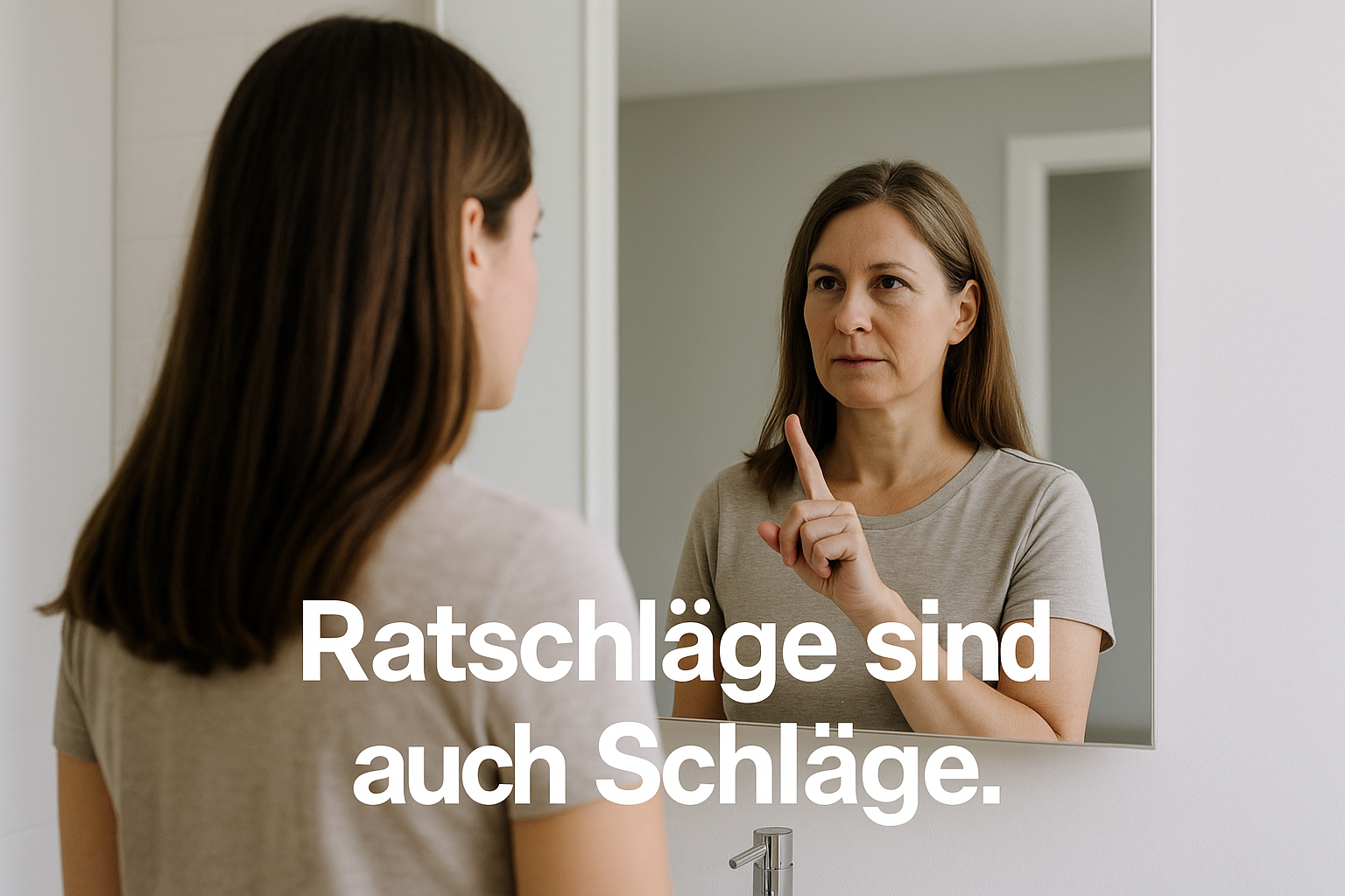 „Ratschläge sind auch Schläge“