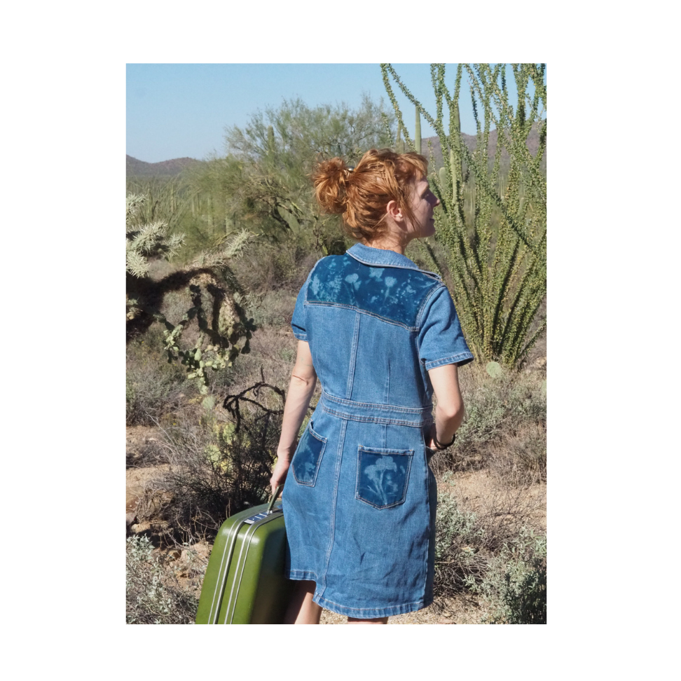 Denim Button Down Desert Dress | Size 8 Womens