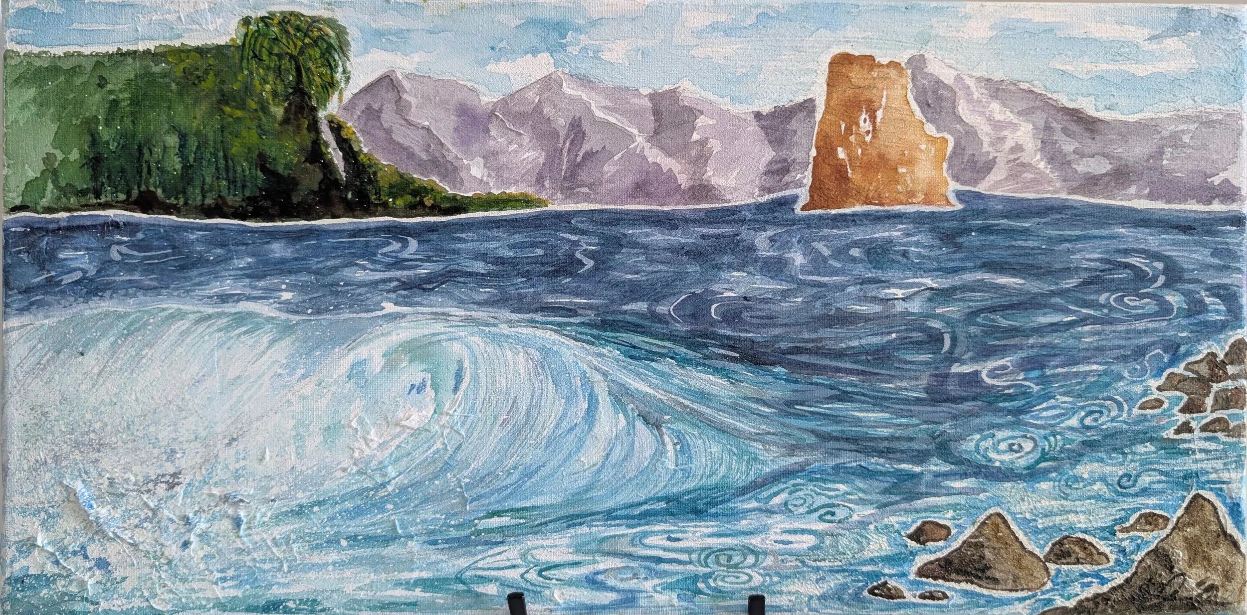 Amongst the Hermits ( Original 10x20 )