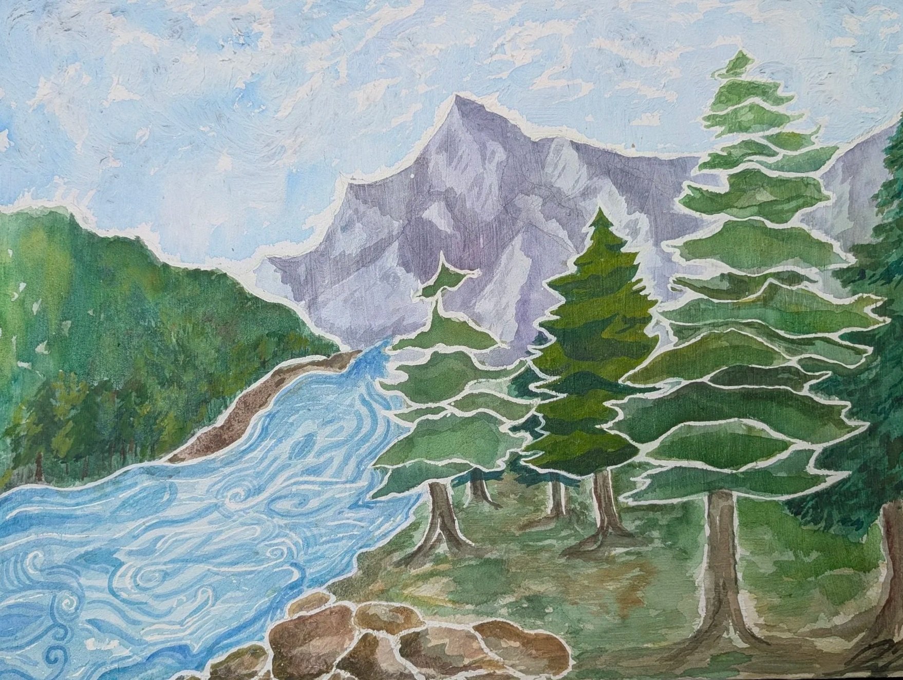 Wyomings Great Escape ( Original 14x 21)