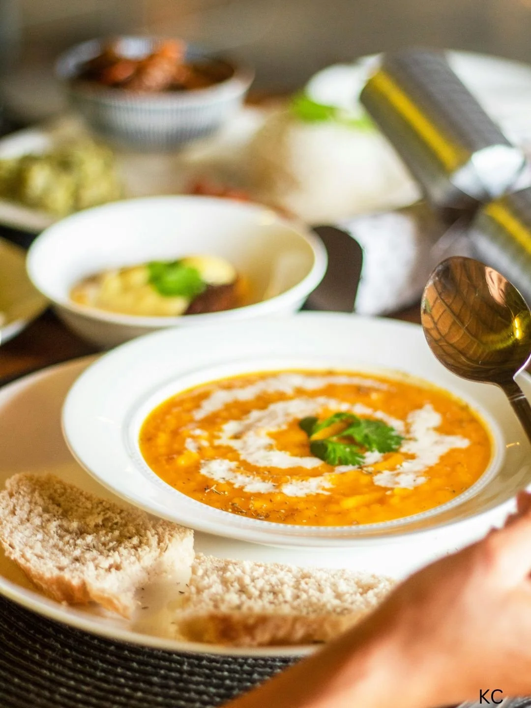 Butternut Squash Soup with crème fraîche