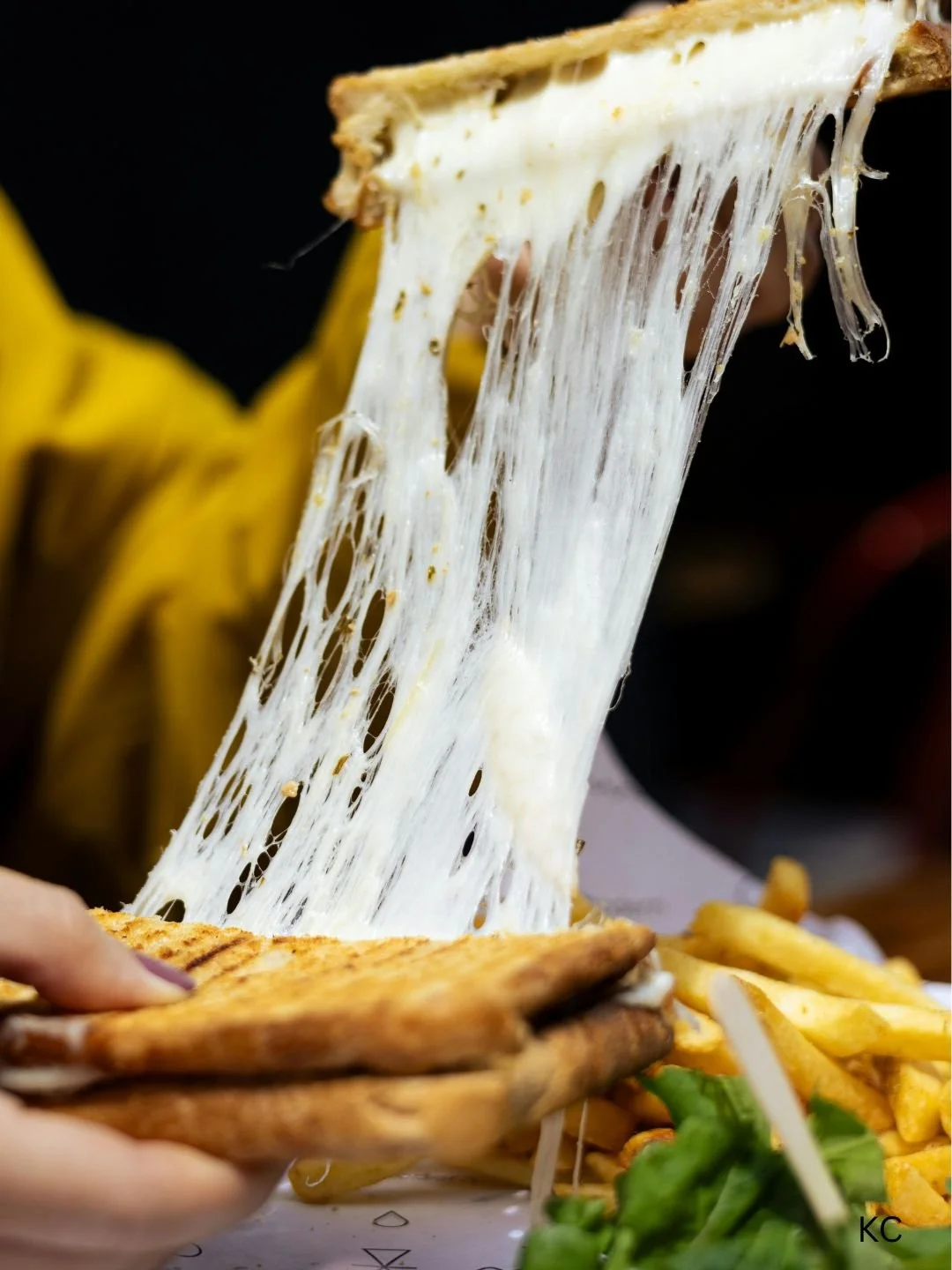 Flat bread grilled cheese