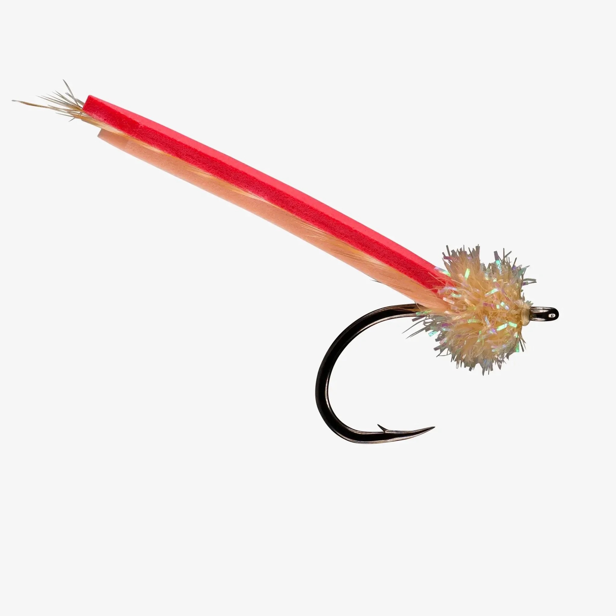 This simple yet effective tarpon fly rides high in the water, creating subtle surface disturbance that triggers aggressive eats from cruising fish. a go-to worm fly