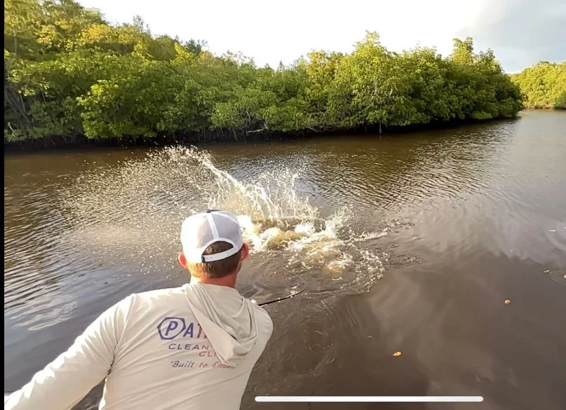 othing compares to the explosive power of a tarpon in the backcountry waters of the Florida Keys. This shot captures the heart-pounding moment when a silver king erupts from the surface, testing angler and tackle alike. Backcountry tarpon fishing in