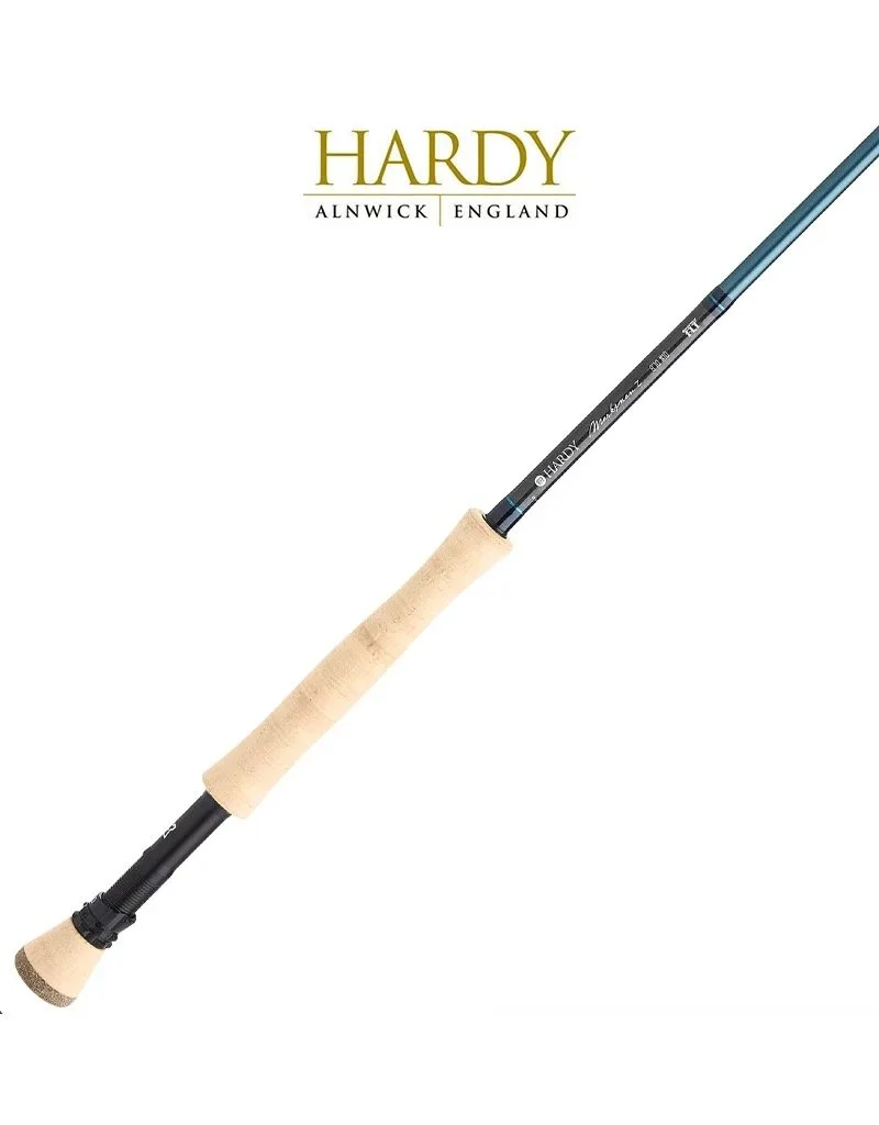 Hardy Marksman saltwater fly rod built for tarpon, permit, and bonefish. Lightweight, fast action, and powerful for precision saltwater fly fishing.