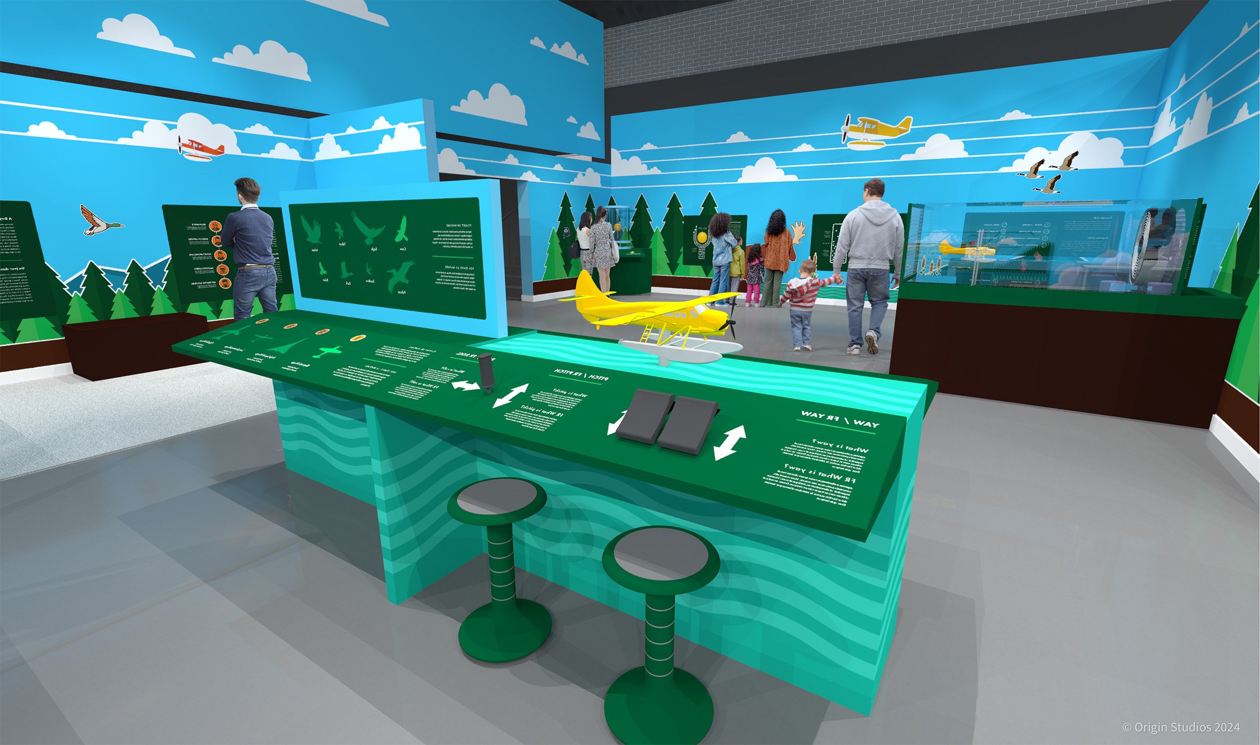 Children's Flight Centre Concept Design 
Canadian Bushplane Heritage Centre, 2024