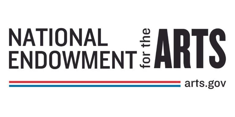 Logo for the National Endowment for the Arts, with the website arts.gov.