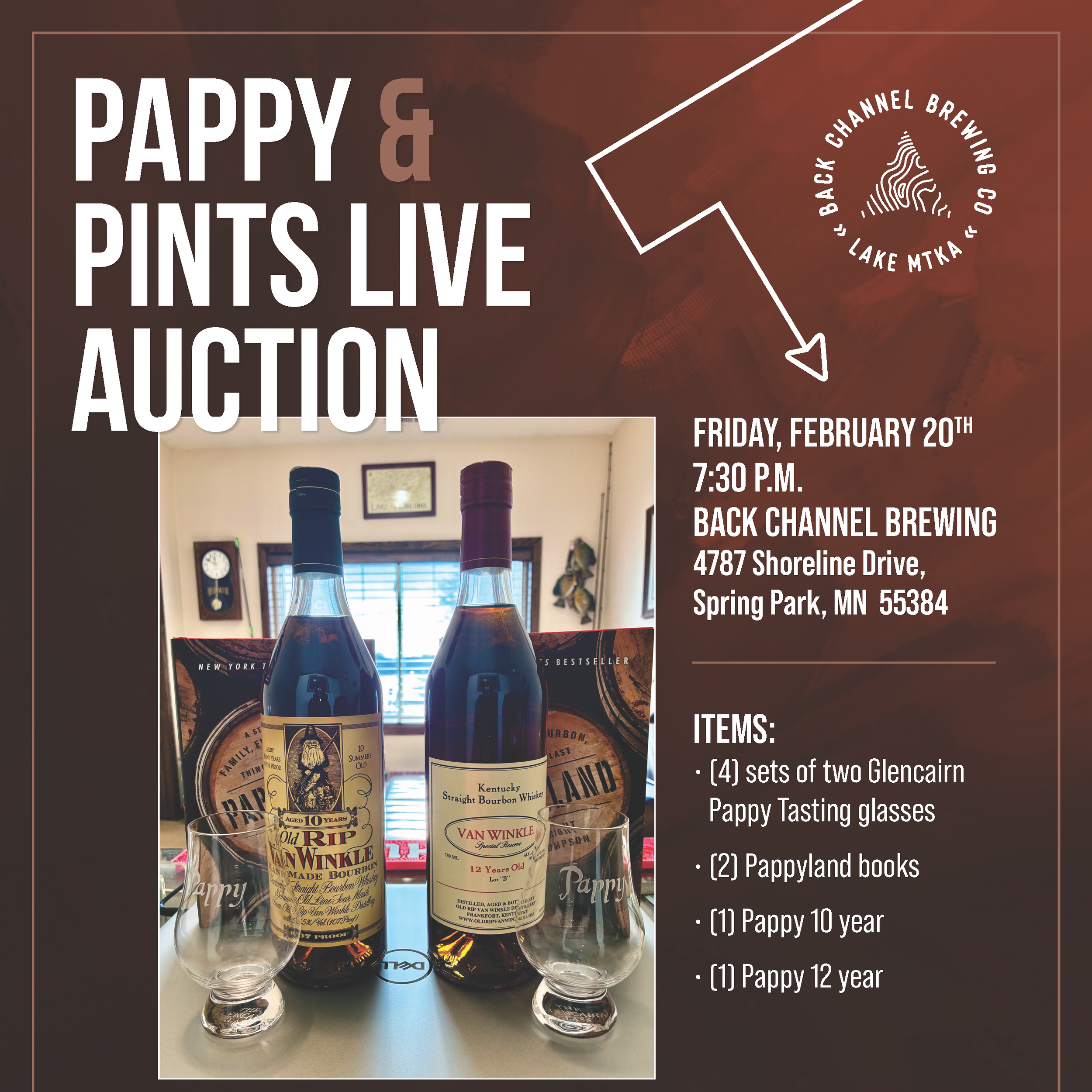 Pappy & Pints Live Auction