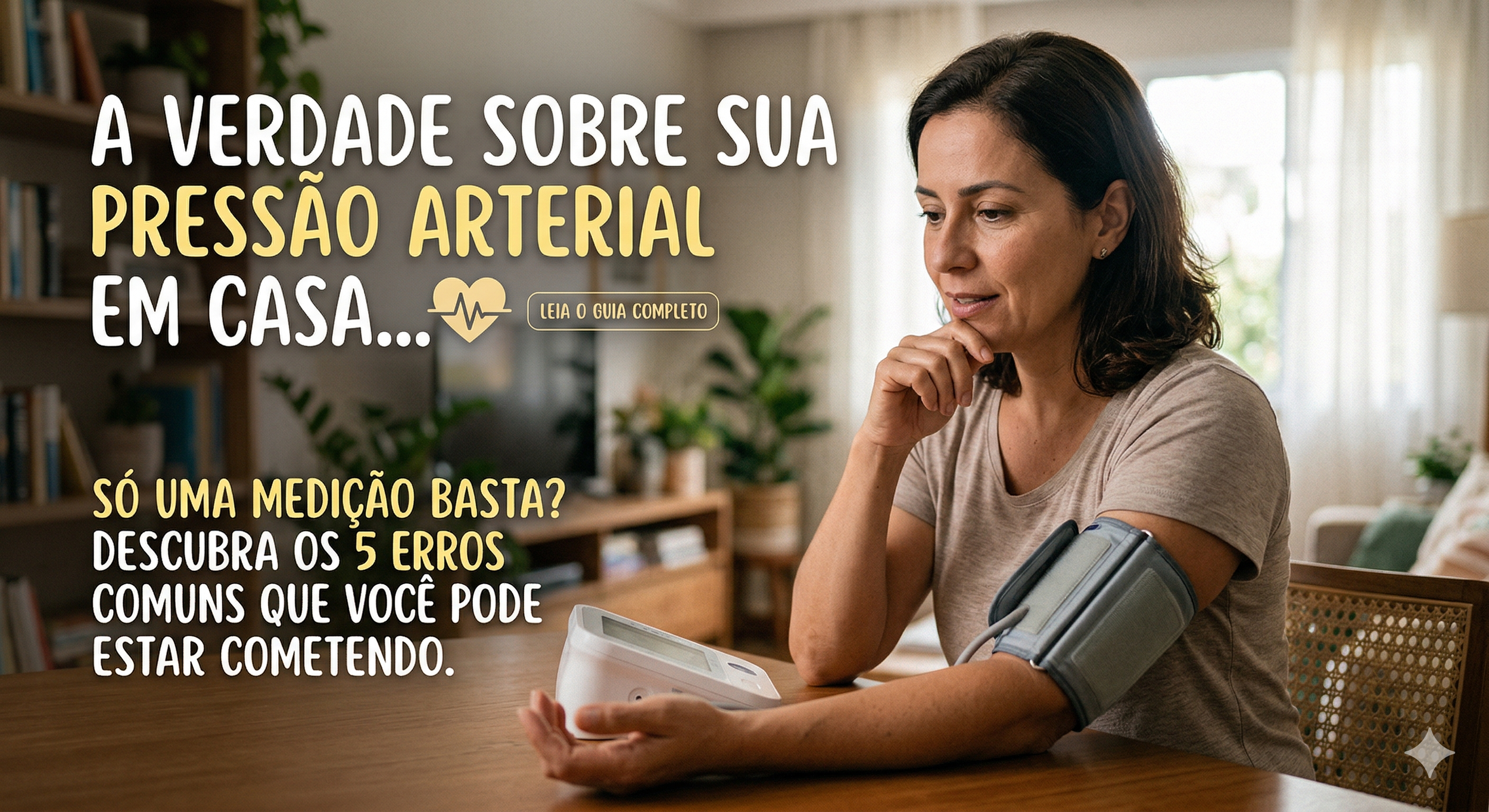 5 Erros Comuns ao Medir a Pressão em Casa (e como evitá-los)