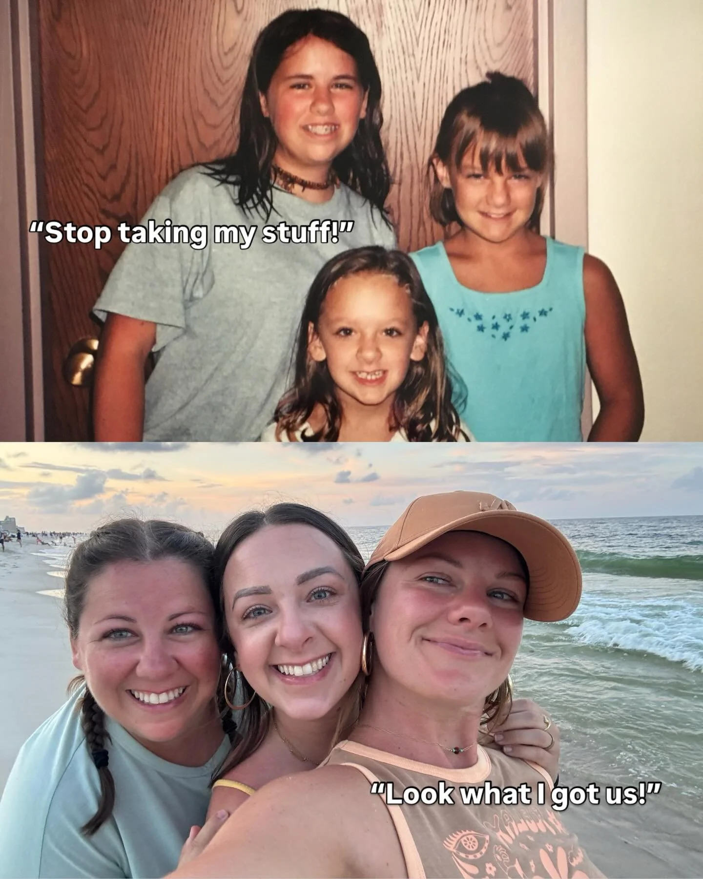 Funny how the sisters you once fought about everything with become the ones you can&rsquo;t imagine life without. 🤍