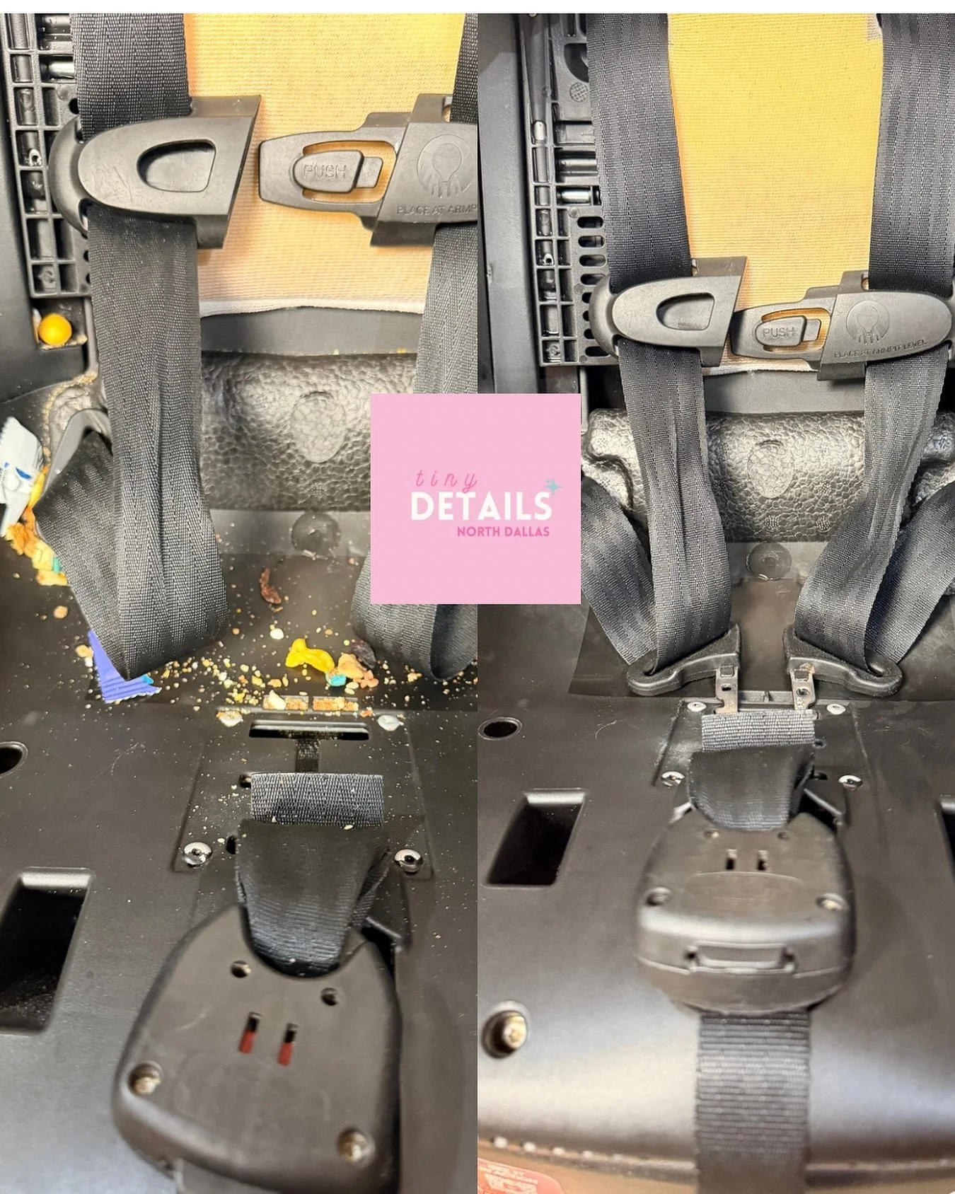 What is lurking under those seats??? 

Let us take care of the mess for you, Mama, while you rest and enjoy your family. 

#tinydetailsnorthdallas #carseatcleaning #cleancarseat #carseatsafety #tinydetails