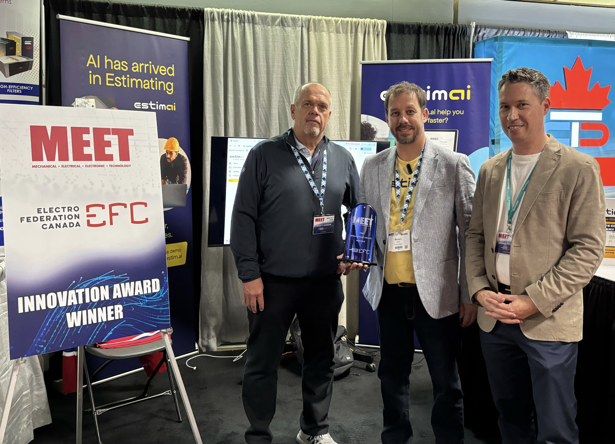 Estim.ai remporte le Prix Innovation au salon MEET 2026