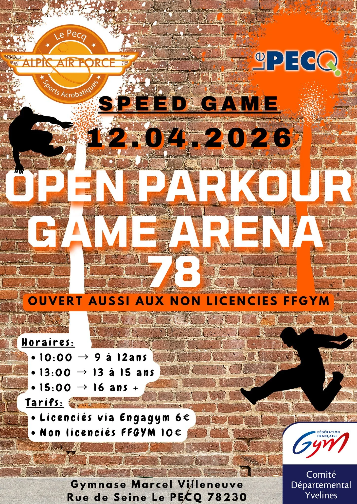PARKOUR - OPEN GAME ARENA -12/04/26