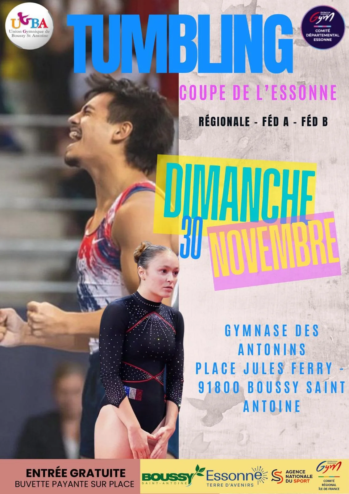 TUMBLING - Compétition Inter-Départementale à Boussy-St Antoine (91) - 30/11/25