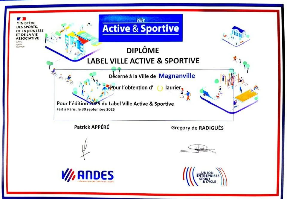 MAGNANVILLE, VILLE ACTIVE et SPORTIVE - 31/10/25