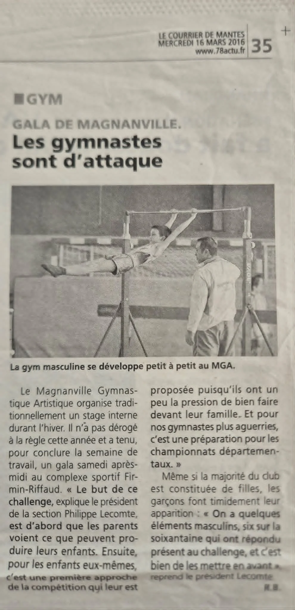 DEVELOPPEMENT DE LA GAM - 16/03/16