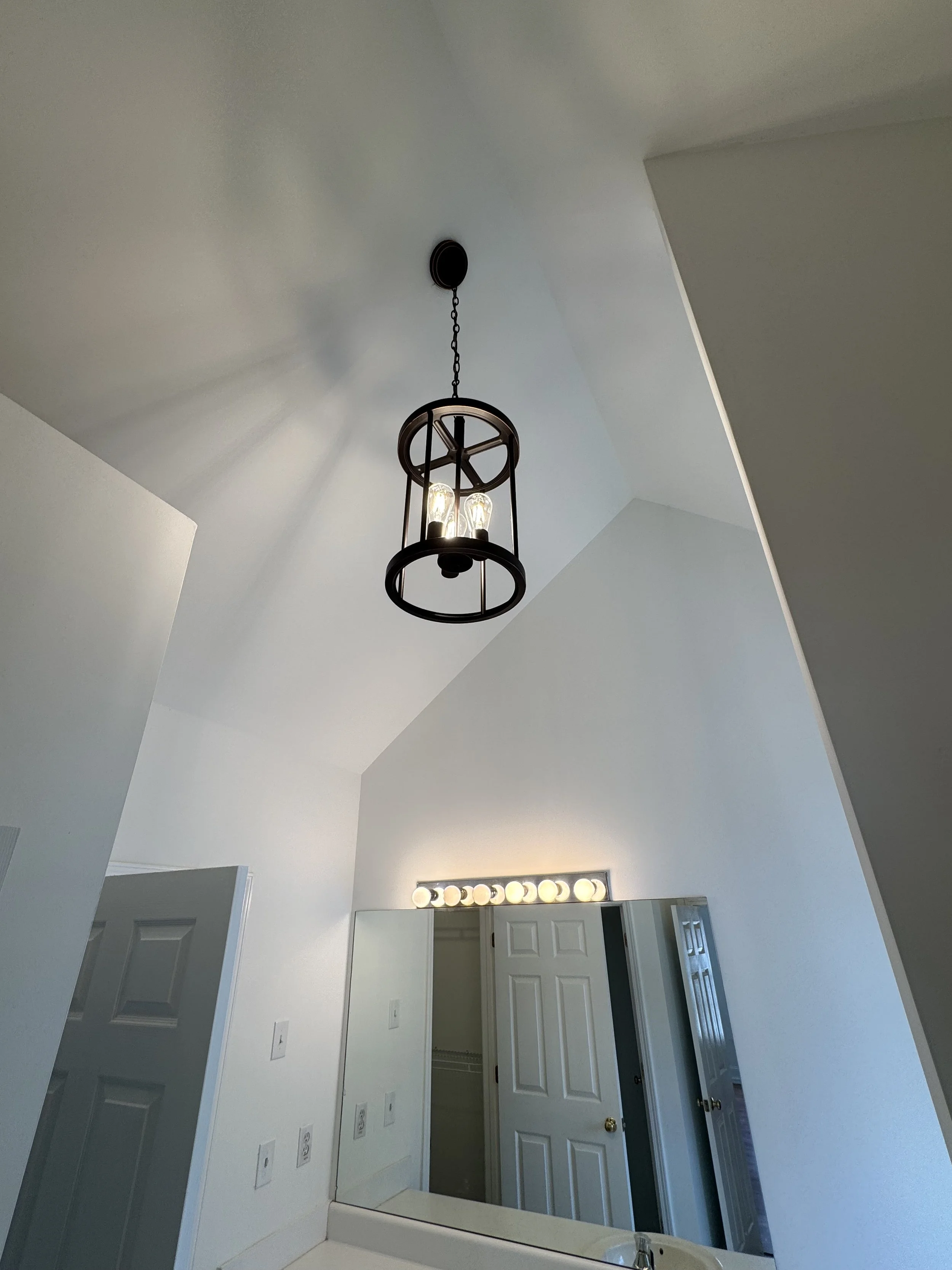 ...to new modern pendant light!