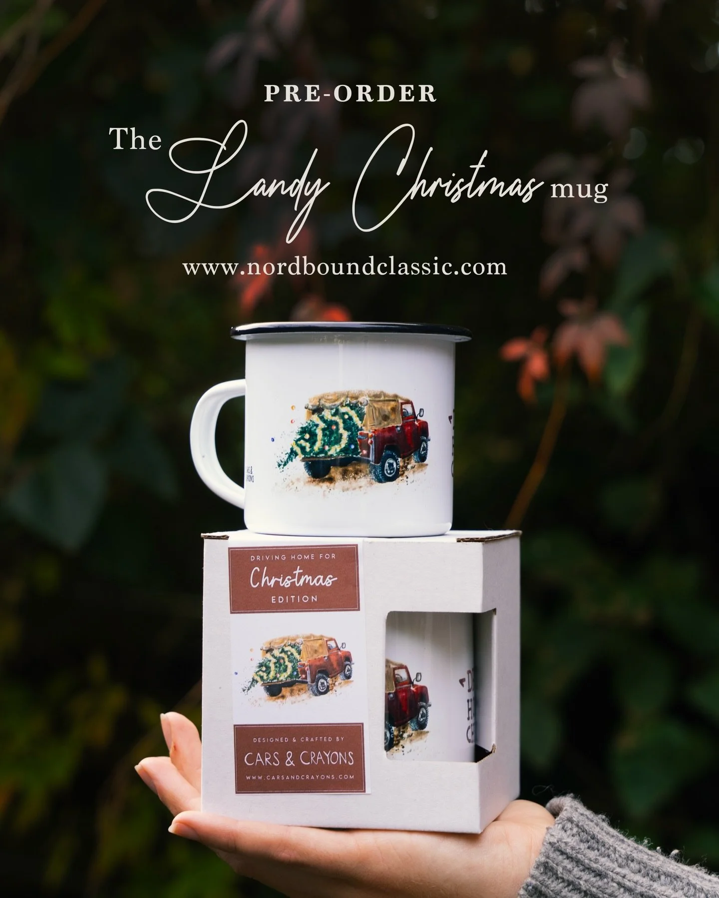 Our Driving Home for Christmas Land Rover enamel mug is available to pre-order again this year and we&rsquo;re so excited to bring it back! Pre-order from the bio link ⬆️

It&rsquo;s been a whirlwind of a year! Immigrating to Holland, opening our new