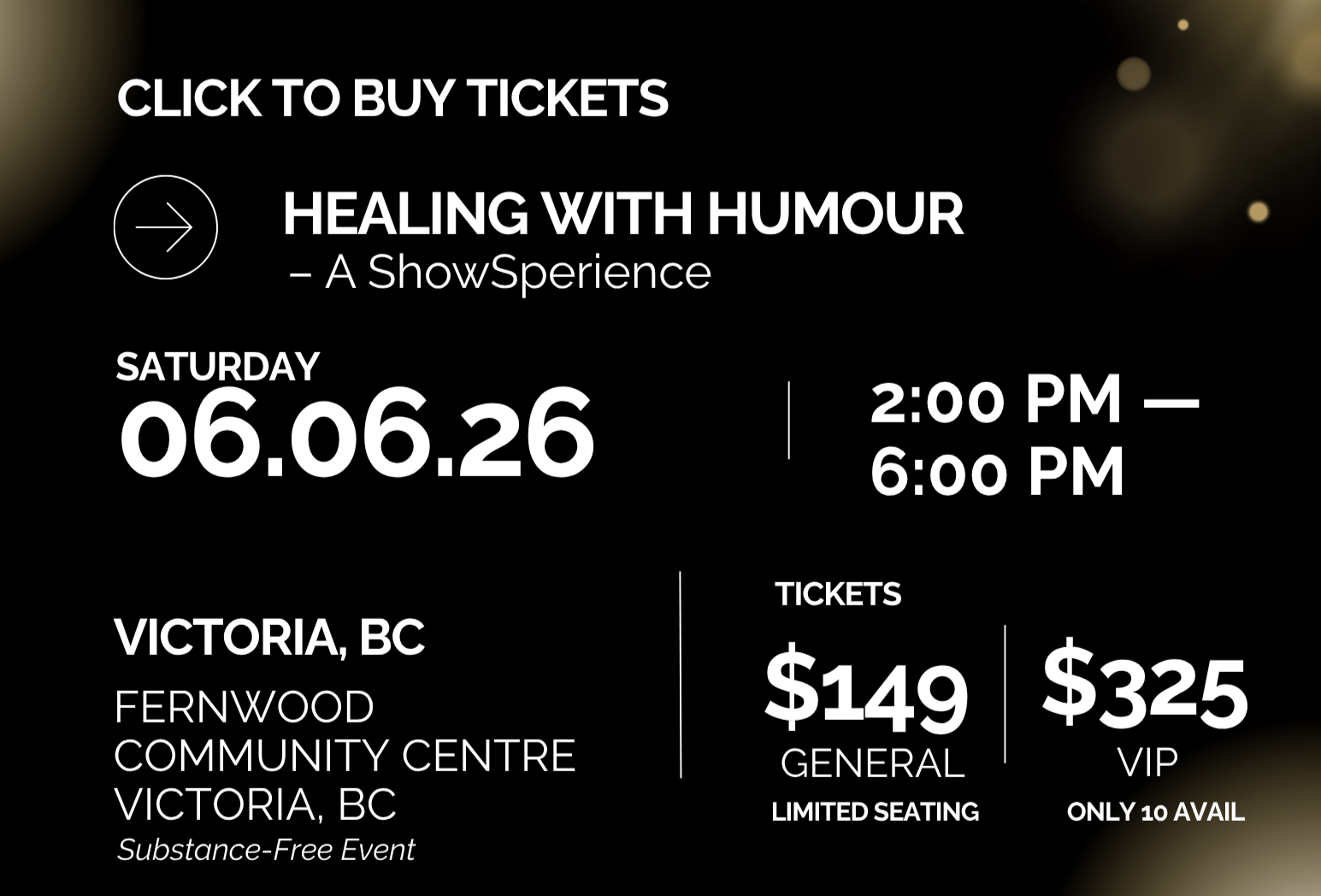 Healing with Humor  Victoria, BC, Fernwood Community Centre on Saturday, June 26, from 2:00 PM to 6:00 PM