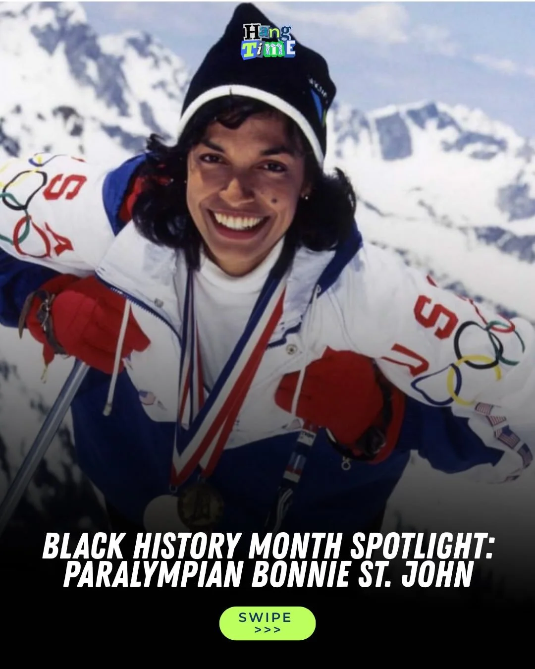 Black History Month Spotlight: Paralympian Bonnie St. John 🇺🇸

With the 2026 Paralympic Games slated to start next Friday, March 6, in Milan, we&rsquo;re excited to highlight Paralympian Bonnie St. John! During the 1984 Winter Games in Innsbruck, A