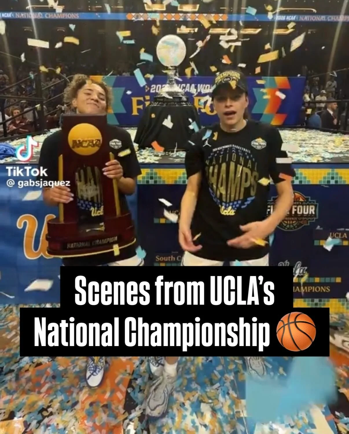 A historic night for the Bruins 🏆

🎥 via @gabrielajaquezz; @brwsports; @thegistusa; @uclawbb; sportsseriously TT

@marchmadnesswbb #womenssports #finalfour #ucla