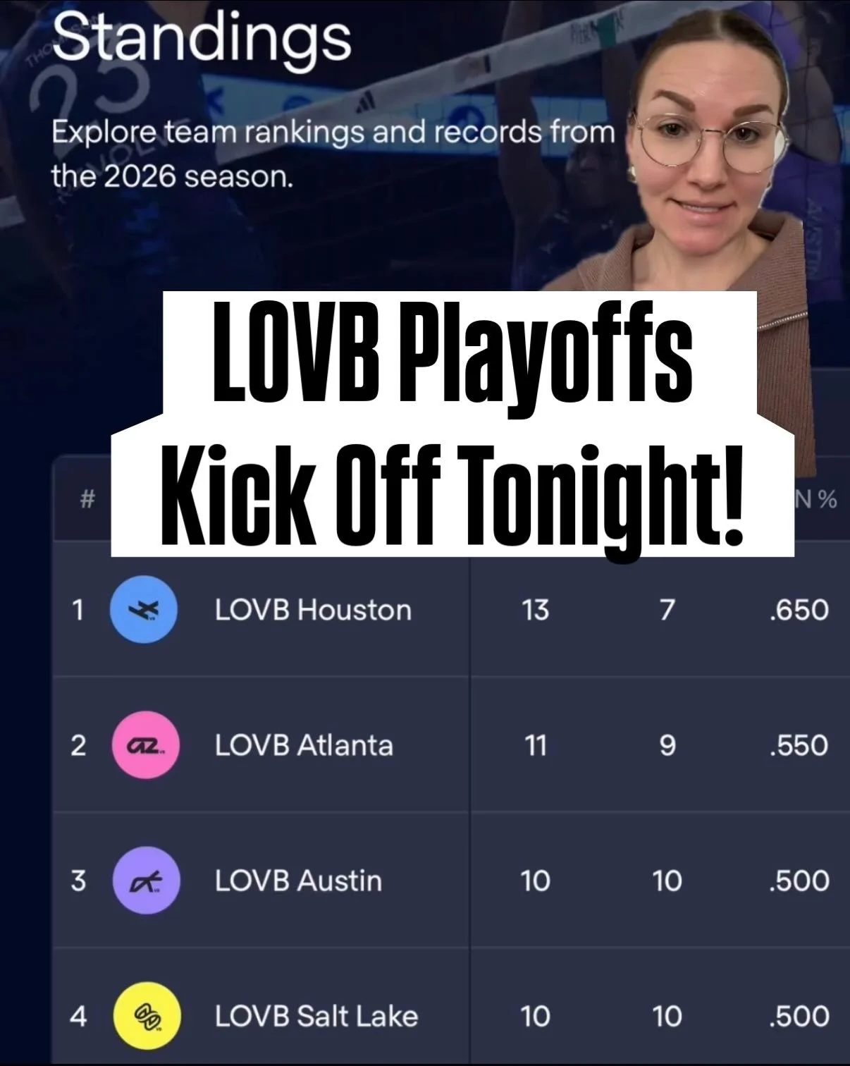 LOVB Playoffs kick off tonight! 🏐

#volleyball @lovb #playoffs