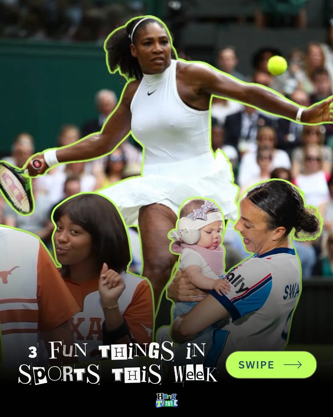3️⃣ Fun Things in Sports This Week ⬇️

🎾 @serenawilliams is reportedly considering a return to competition on the grass courts of Queen&rsquo;s Club in London next month. The 23-time grand slam singles champion entered herself back into the drug tes