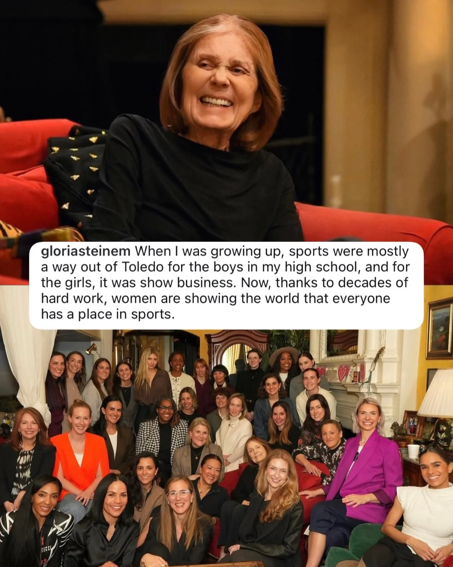 A towering icon for women&rsquo;s rights. Thank you, Gloria ❤️

📷 via @gloriasteinem