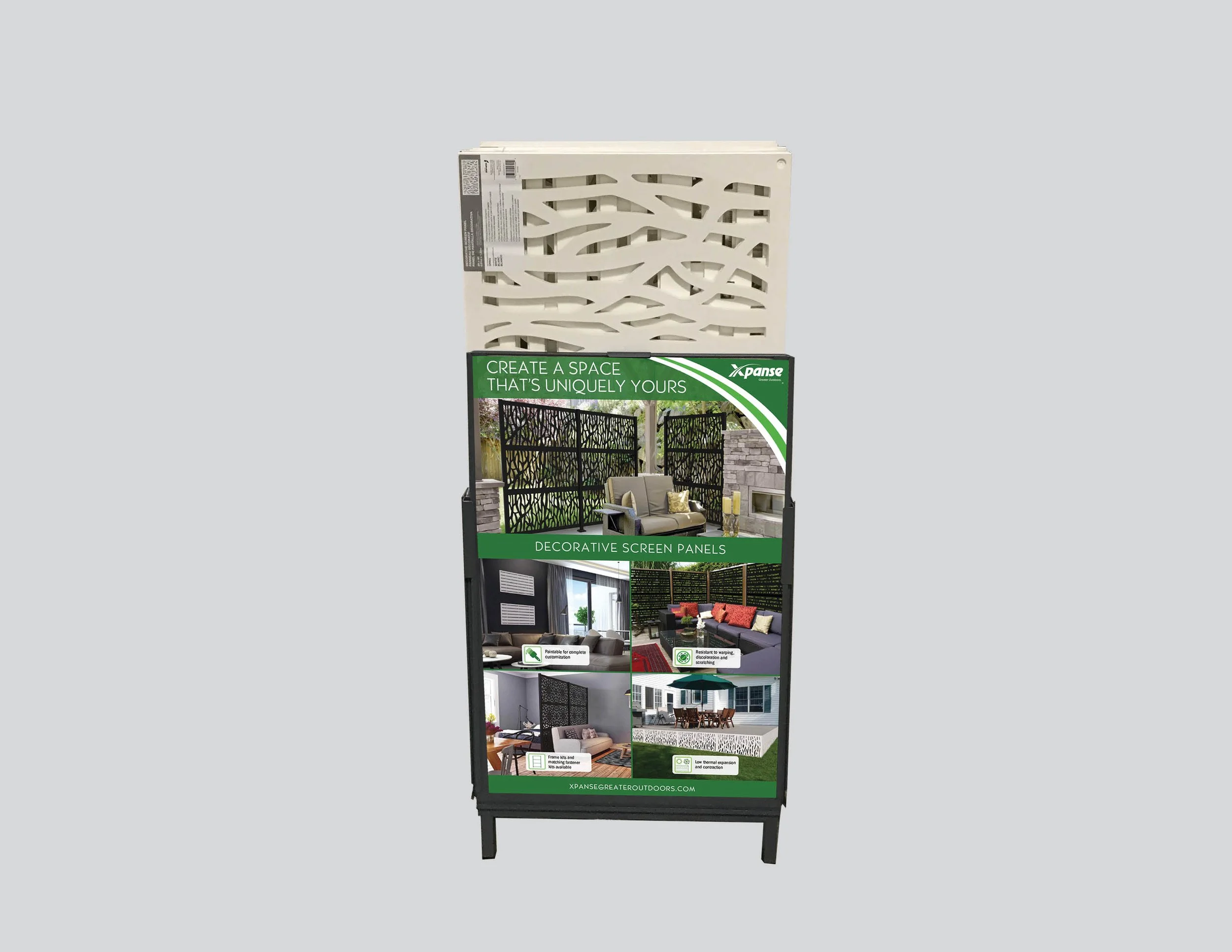 Xpanse Decorative Screen Panel Merchandiser