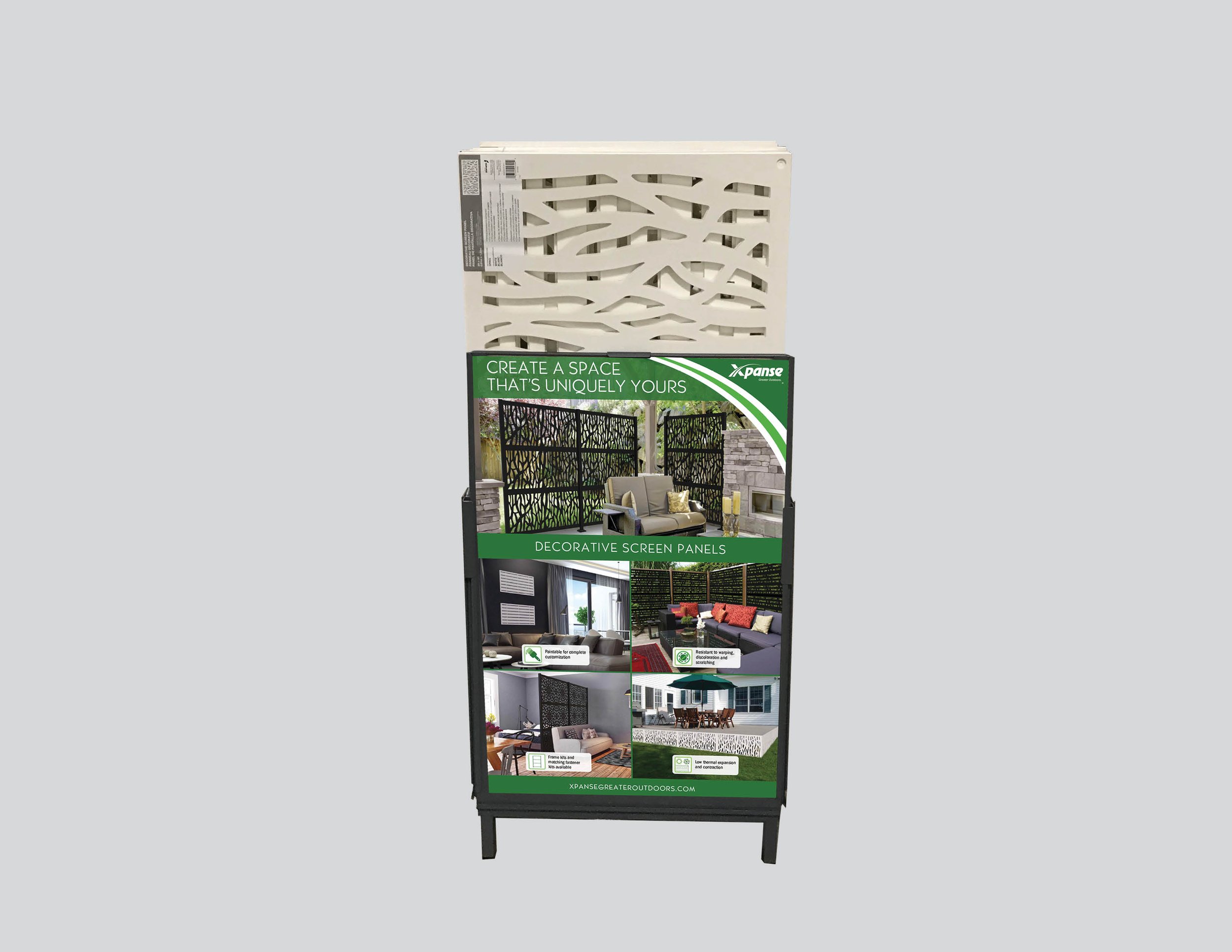 Xpanse Decorative Screen Panel Merchandiser