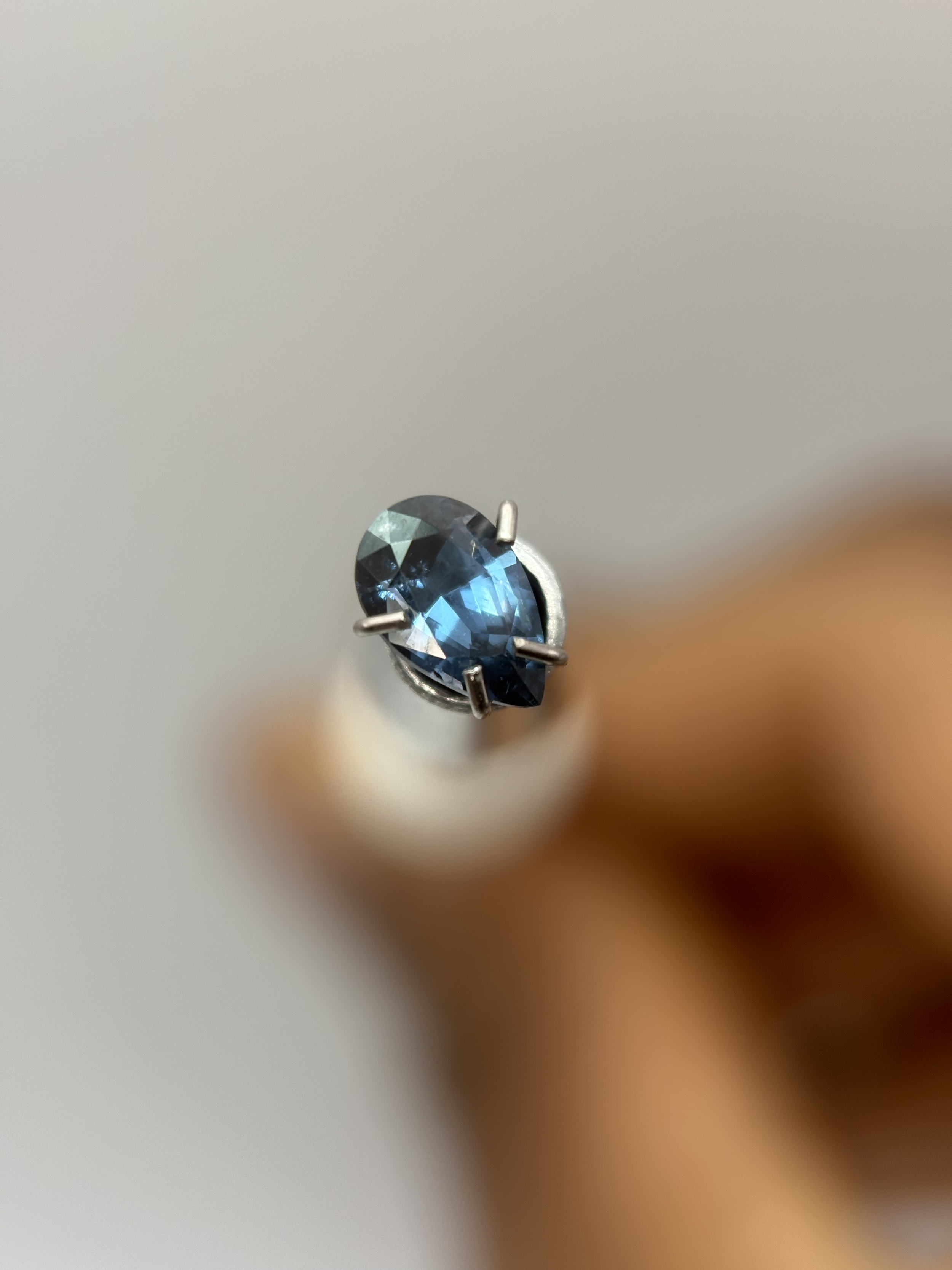 Pear Cut Blue Spinel