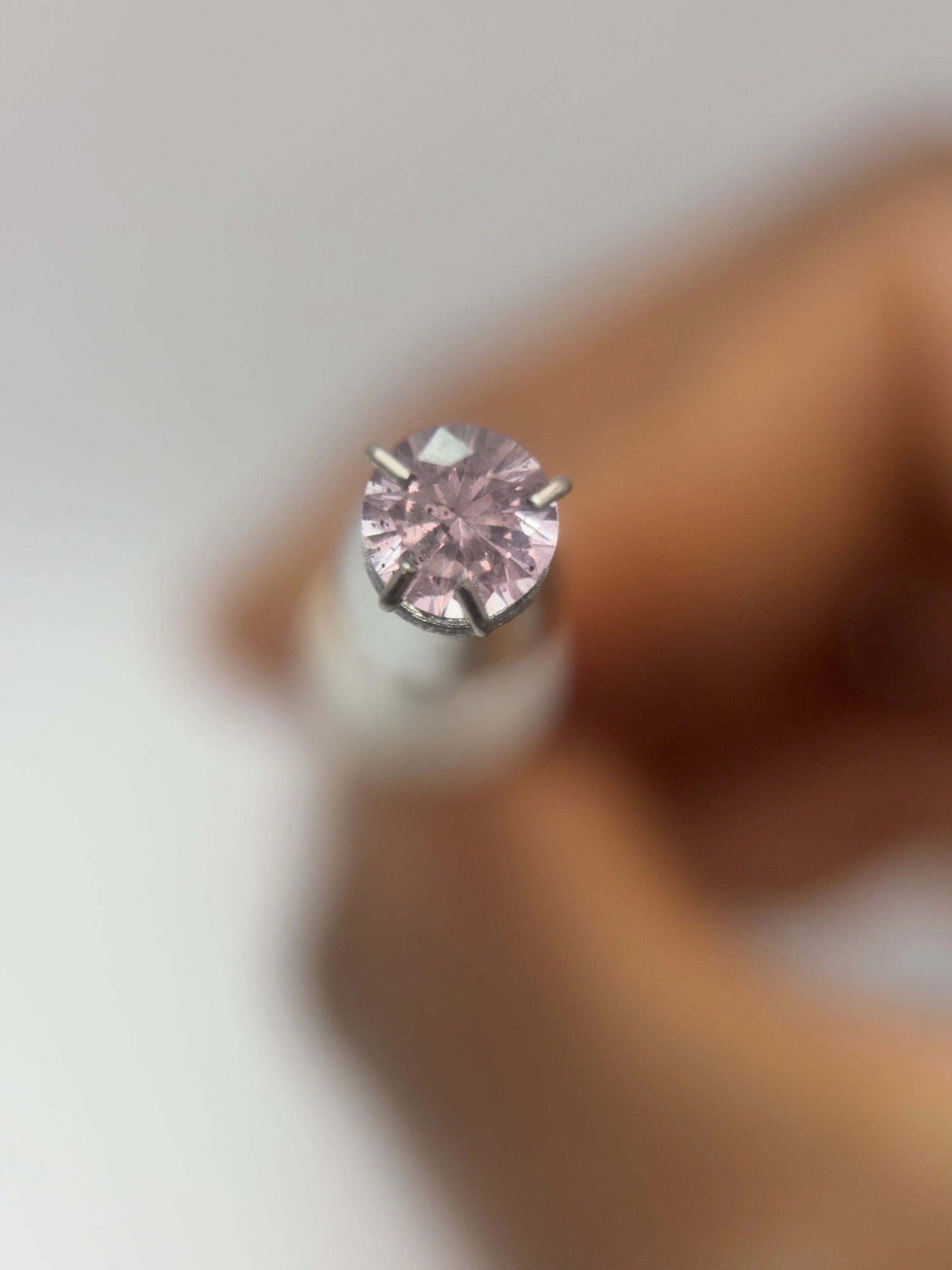 Brilliant Round Tsavorite Peach Garnet